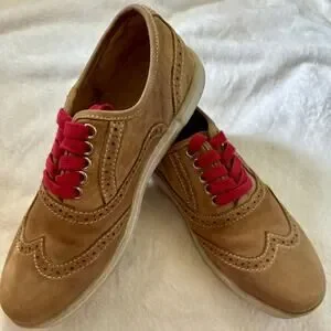Bed/Stu Oxford Tan Leather Loafers With Red Laces Men’s Size 8.5 Shop All Men main image 3